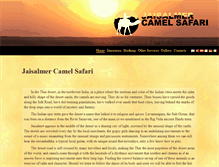 Tablet Screenshot of jaisalmercamelsafari.com